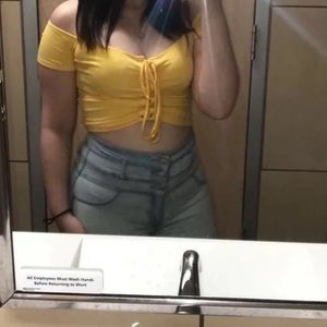 Charlotte Russe string crop top